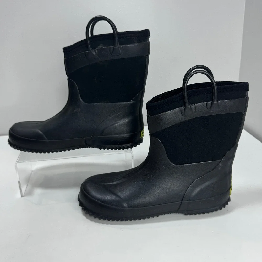Western Chief Boys 4 Black Neoprene Waterproof Winter Boots Cold Rated -20°F